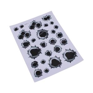 3D Realistic Bullet Hole Vinyl Sticker Kit (A4 sticker Sheet) Type 1