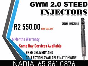 GWM 2,0 STEED DIESEL INJECTORS AVAILABLE