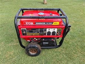 7kva Ryobi generator for sale