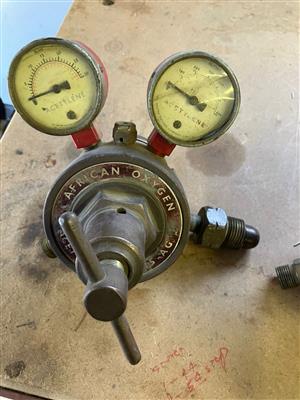 Oxygen and Acetelene regulators with gauges