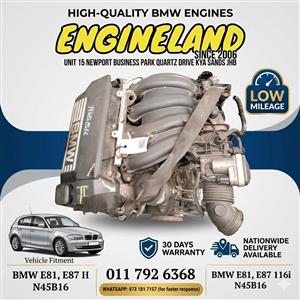 BMW 116i E81, E87 N45B16 engine 