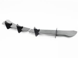 VW Golf Mk6 R Gloss Black Add-on rear bumper diffuser