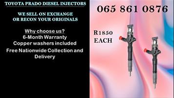 TOYOTA PRADO DIESEL INJECTORS FOR SALE ON EXCHANGE - WARRANTY