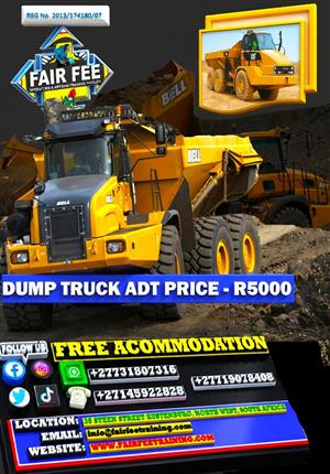 ADT dump truck training best school in rustenburg