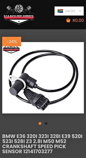 BMW E36 320i 323i 328i E39 520i 523i 528i Z3 2.8i M50 M52 Crankshaft Speed Pick Sensor