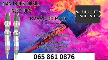 MAN DIESEL INJECTORS FOR SALE OR RECON SAME DAY