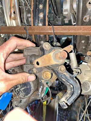 Yamaha Raptor rear caliper.