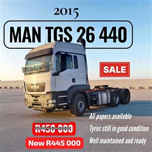 2015 - MAN TGS 26 440 Double Axle Truck now on sale  - Excellent condition | 678000km