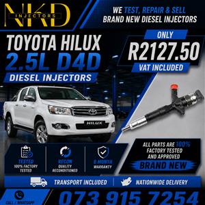 Toyota Hilux 2.5L Diesel Injectors 