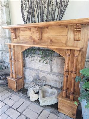 Restored 110 year old Oregon fireplace mantlee