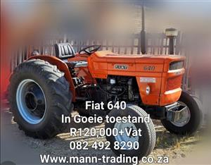 Fiat 640 Tractor. In good condition.