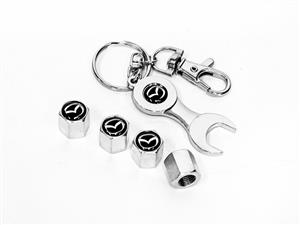 Mazda Spanner Design Keyring & Valve Cap Kit
