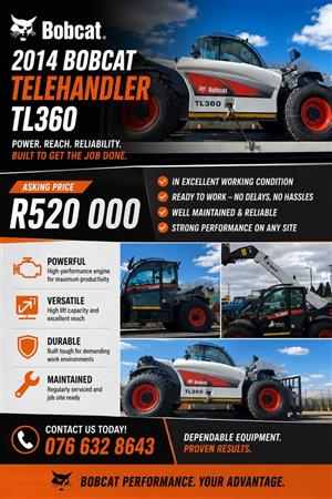 Bobcat TL 360 Telehandler