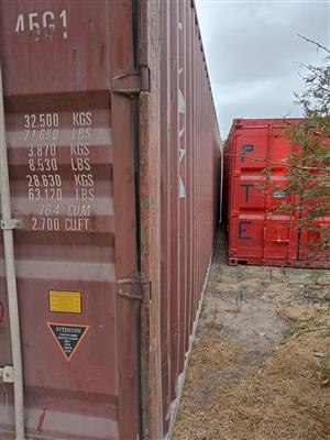 12m (40ft) High Cubed Shipping Containers in Cape Town