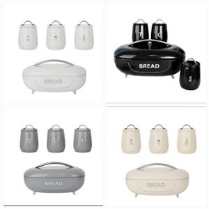  4pc breadbin & Canister sets For sale