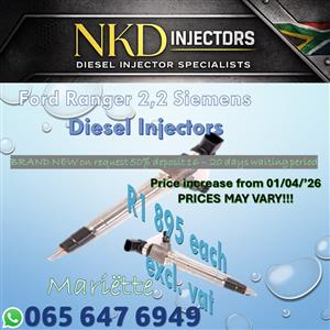 Diesel Injectors Ford Ranger 2.2 