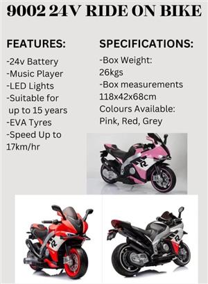 9002 24v RIDE ON BIKE