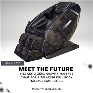 Nex Gen X Luxury recliner massage chair. Zero gravity and heat function