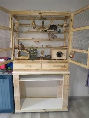 Chinchilla cage with stand for sale 