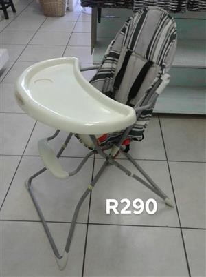 Gray feeding chair for sale
