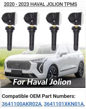 2020 - 23 Haval Jolion TPMS  / tyre pressure monitor sensors and valves 