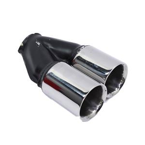 BSK Stainless Steel GTi Style Twin Staggered Tailpipe (Right side)