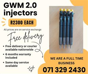 GWM 2.0 INJECTORS FOR SALE WITH WARRANTY INCLUDED 