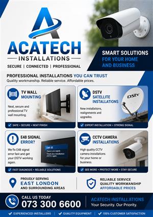 DSTV & CCTV installations and repairs 