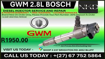 GWM 2.8L Diesel Injectors on Recondition