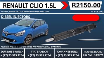 Renault Clio 1.5L Diesel Injectors 
