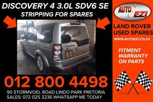 Land Rover Used Spares Discovery 4 3.0L SDV6 SE Stripping for spares