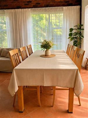 Table with chairs 90x130cm extendable