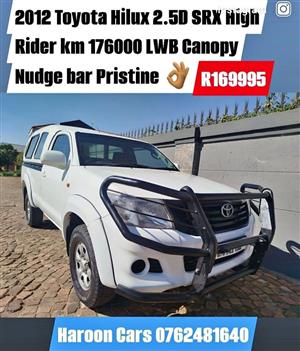 2012 Toyota Hilux 2.5D SRX LWB Canopy Nudge bar Towbar leather