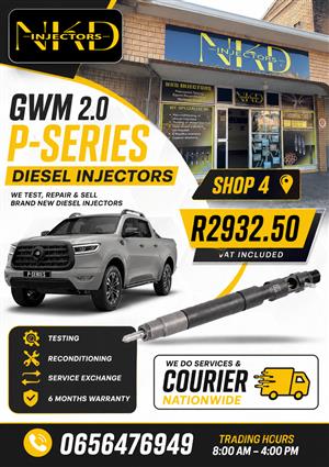 GWM_PSERIES_2L_DIESEL_INJECTORS_REFURBISHMENT_NKD_KZN