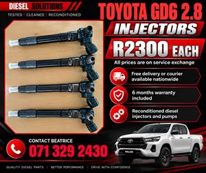 TOYOTA GD6 2.8 INJECTORS FOR SALE WITH WARRANTY 