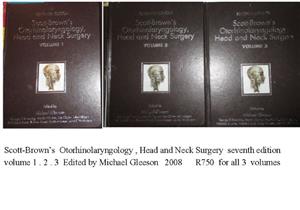 Scott-Browns Otorhinolaryngology , Head and Neck Surgery 3  vol  set