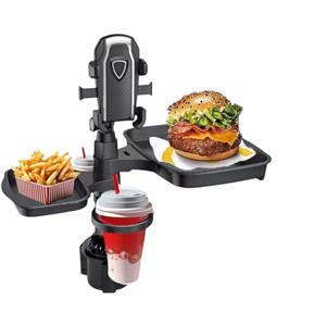 5 in 1 Adjustable Car Cup Holder Tray with Bracket