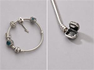 Authentic Pandora Bracelet with Genuine Pandora Charms