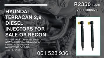 HYUNDAI TERRACAN DIESEL INJECTORS FOR SALE WITH TEST REPORTS. 
