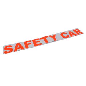 Neon Orange Vinyl Safety Car Windscreen Sticker (100×9.4cm)