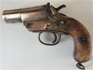 Flair Gun Webley & Scott WW1 Antique solid brass 1916 