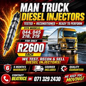 MAN TRUCK INJECTORS FOR SALE WITH WARRANTY INCLUDED 