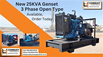 25KVA Genset 3 Phase Open Type