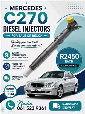 MERCEDES C270 DIESEL INJECTORS FOR SALE OR RECON