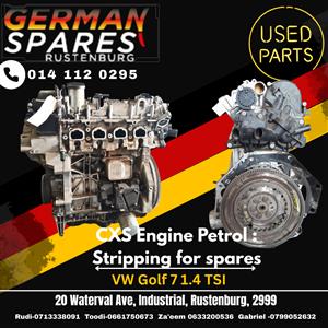 VW GOLF 7 1.4 TSI PETROL CXS ENGINE