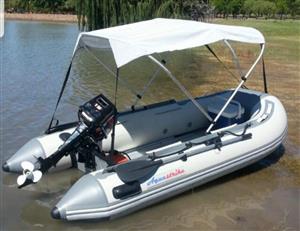 Aquastrike Inflatable Boat & 2 Stroke 15hp Outboard Motor