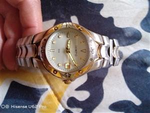 Tempo stretch band stainless steel watch