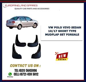 VW POLO VIVO SEDAN 10/17  BRAND NEW MUDFLAPS SET SHORT  TYPE FORSALE