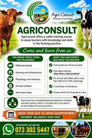 Training course in agriculture.