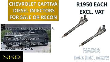 Chevrolet Diesel injectors for sale we sell or recon 